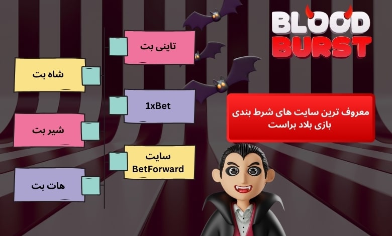 معروف ترین سایت های شرط بندی بازی Blood Burst با ضرایب واقعی