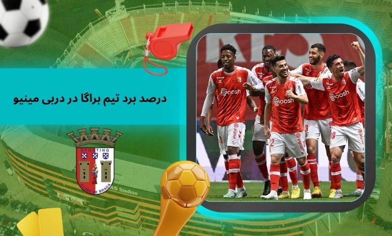 درصد برد تیم براگا در دربی مینیو